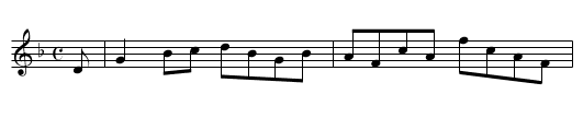Mr. Boswell of Auchinlech’s Reel - staff notation