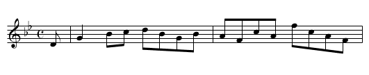 Mr Boswell of Auchinleck's Reel - staff notation