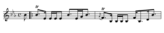 Mr. Bruce's Strathspey - staff notation