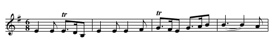 Mr. David Kemp's Gigg - staff notation