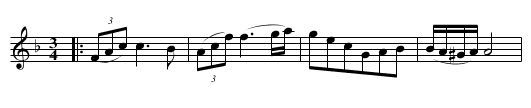 Mr. Dawsons New Minuet - staff notation