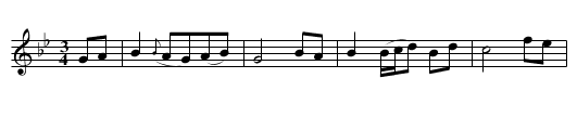 Mr Donaugh's Lamentation - staff notation