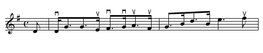 Mr DOUGLAS OF SPRINGWOOD PARK - staff notation