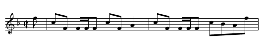 Mr. Dun’s Frolick - staff notation