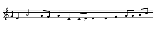 Mr. Fox - staff notation