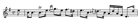 Mr. Fraser’s Favorite - staff notation