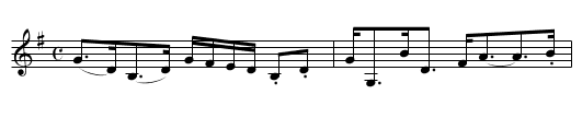 Mr Gordon of Hallhead's Strathspey - staff notation