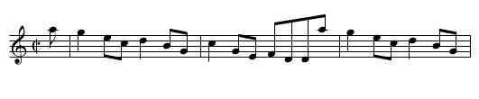 Mr. Gray of Carse - staff notation
