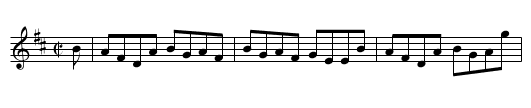 Mr. Hanny of Bargaly's Reel. - staff notation