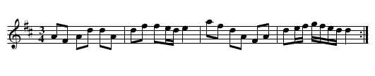 Mr. Hill’s New Paspey - staff notation