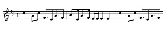 Mr. J. Dundas - staff notation