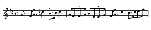 Mr. James Campbell’s Strathspey - staff notation