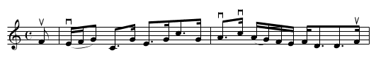 Mr JAMES GEORGE - staff notation