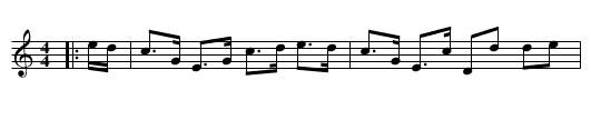 Mr. James McNicol's Strathspey - staff notation