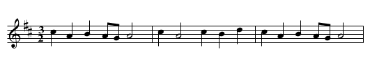 MR. KEY'S HORNPIPE - staff notation
