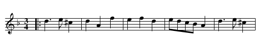 Mr Lane's Minuet - staff notation