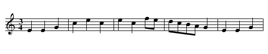 Mr Lane's Trumpet Minuet [1] - staff notation
