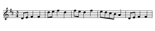 Mr. Lane's Trumpet Minuet - staff notation