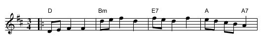 Mr Lane's Trumpet-Minuet - staff notation