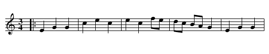 Mr. Lane's Trumpet-Minuet - staff notation