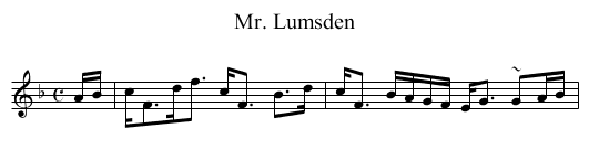 Mr. Lumsden - staff notation