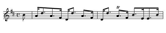 Mr. Macbean of Roaring Rivie's Strathspey - staff notation