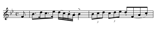 Mr. Matthew's Strathspey - staff notation