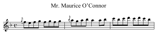 Mr. Maurice O’Connor - staff notation