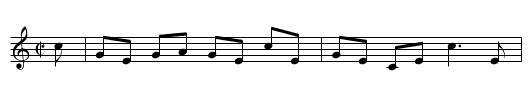 Mr. Mc. Clauklaine's Scotch-measure [sic] - staff notation