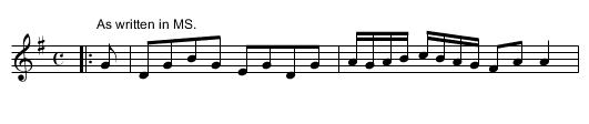 Mr. McLeer's Farwel JBut.303 - staff notation