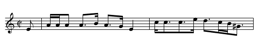 Mr Nairne's Strathspey - staff notation