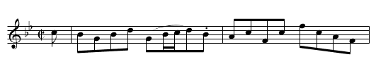 Mr Richd Campbell's Reel - staff notation