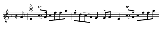 Mr. Ritchie's Reel - staff notation