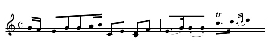Mr. Robertson of Ladykirk’s Strathspey - staff notation