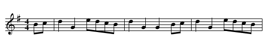 Mr Sharp's Quadrille - staff notation