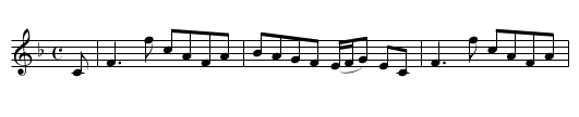 Mr. Stewart Oliphant of Rossie - staff notation