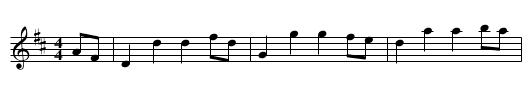 Mr. Tucker’s Hornpipe - staff notation