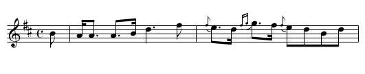 Mr. William Fraser's Favorite - staff notation