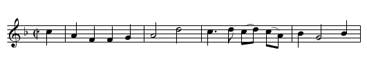 Mr. Young's Delight - staff notation