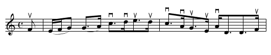 Mrs BAIRD OF NEWBYTH - staff notation