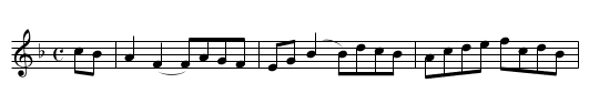 Mrs. Baker’s Hornpipe - staff notation