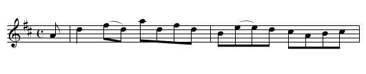 Mrs. Blair of Blair's Reel [2] - staff notation