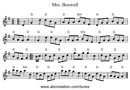 Mrs. Boswell - staff notation