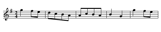 Mrs. Boyce's Delight - staff notation