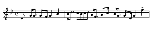 Mrs. Campbell of Monzie - staff notation