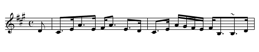 Mrs. Captain Burgess - staff notation