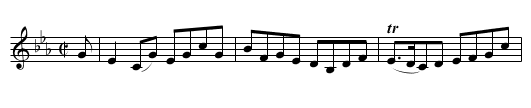 Mrs. Captain Ross - staff notation