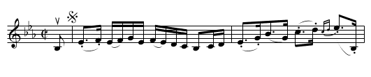 MRS. CAPTAIN STEWART'S, OF FINCASTLE, STRATHSPEY - staff notation