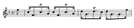 Mrs. Captain Stewart's Strathspey - staff notation