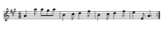 Mrs. Carey's Bridal Day - staff notation